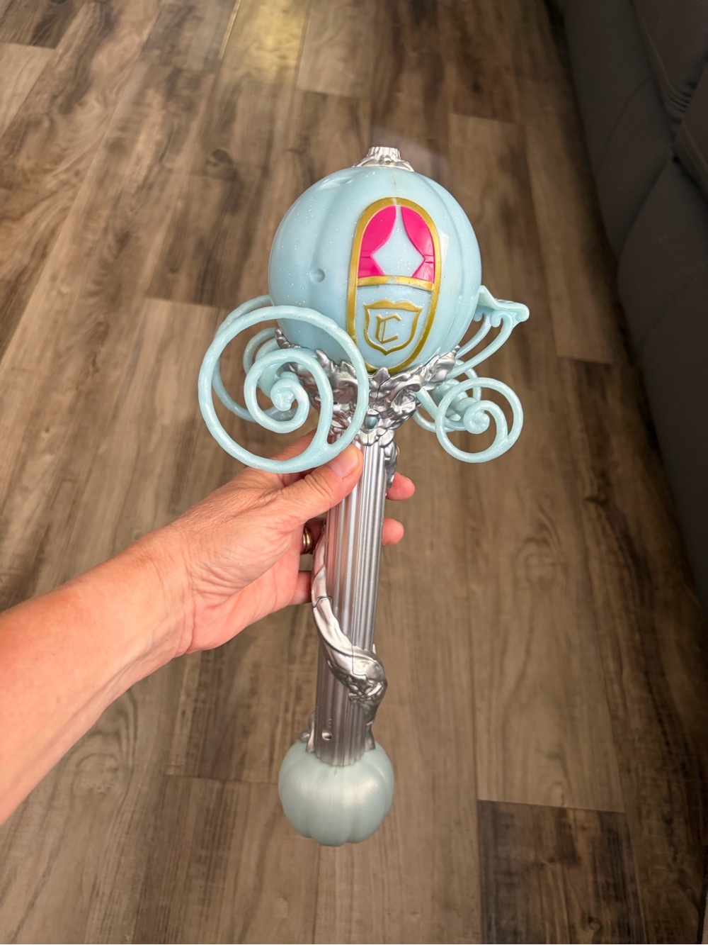 Disney Parks Cinderella Carriage Light-Up Bubble Wand